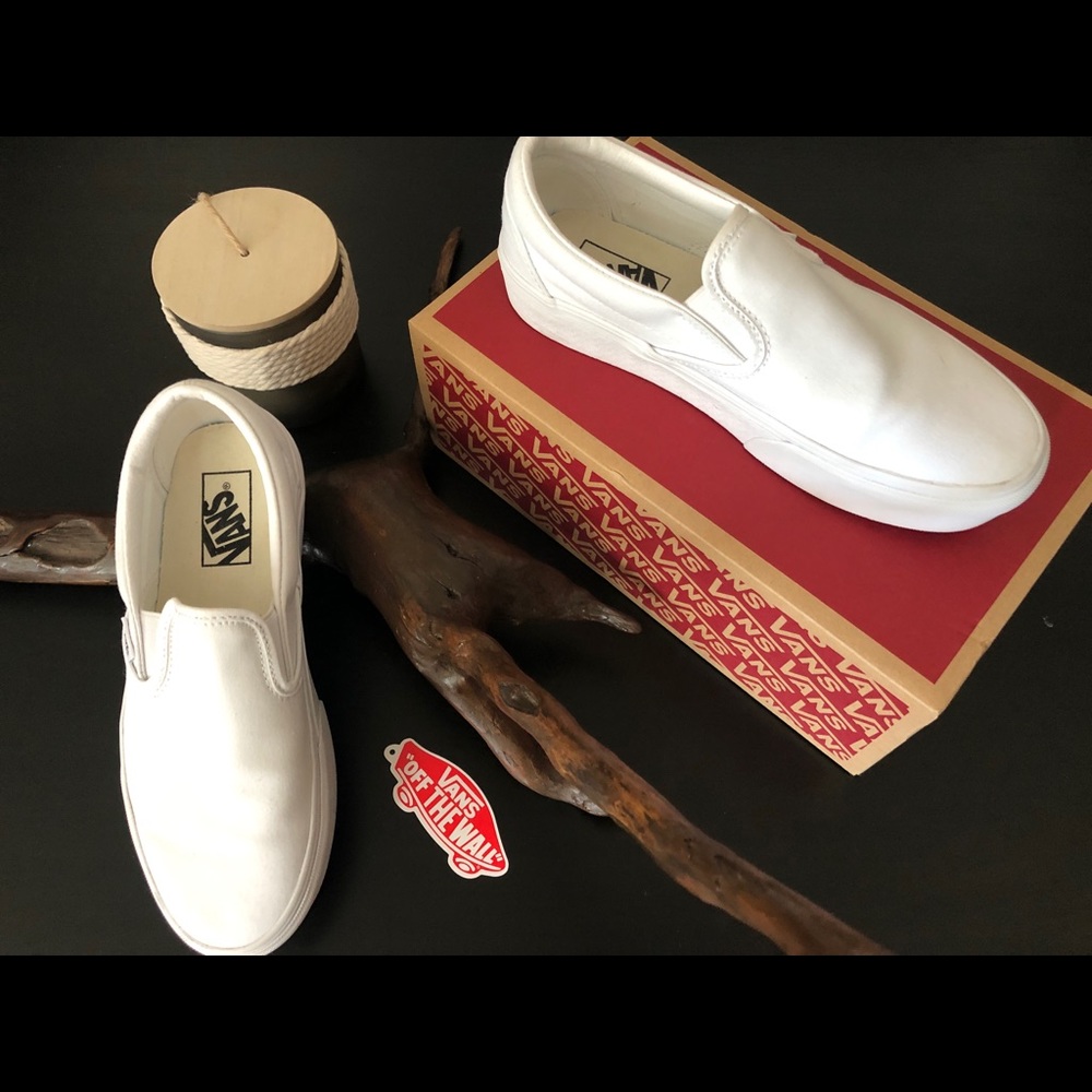 Platform Vans White